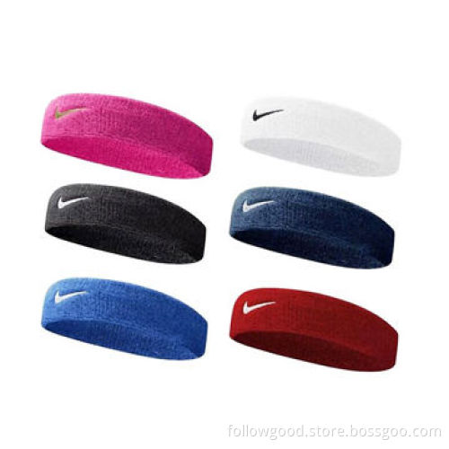 Custom Terry cloth Sweat Sports Headband, Good Elasticity